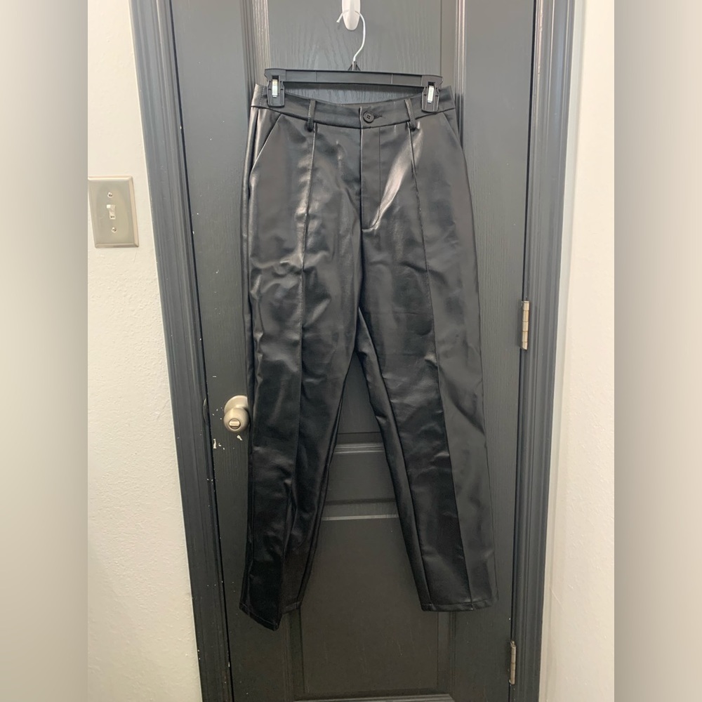 SHEIN leather pants